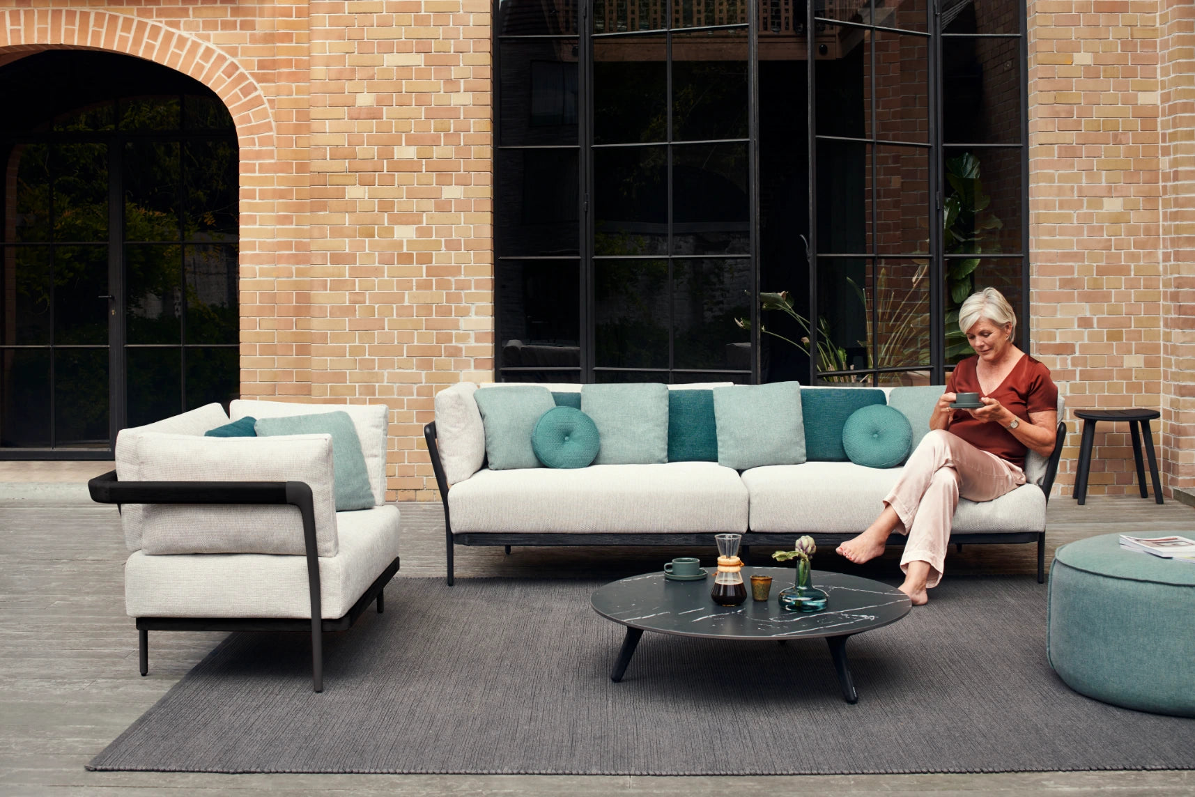 Manutti Torsa Coffee Table Round Ø100 × 24h cm