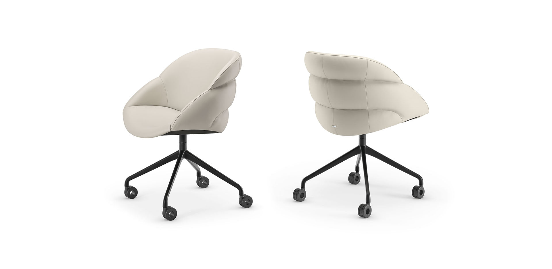 Cattelan Italia Camilla Wheels Swivel Office Armchair