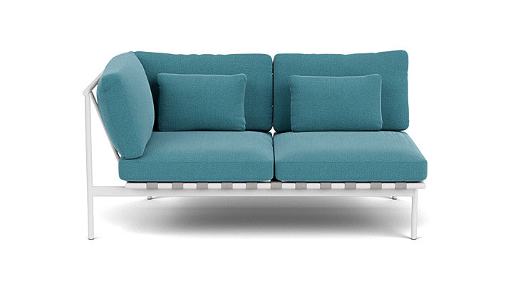 Barlow Tyrie Around Deep Seating Double Lounge Sofa with Aluminium Left Arm