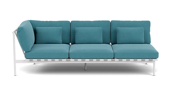 Barlow Tyrie Around Deep Seating Triple Lounge Sofa with Aluminium Left Arm