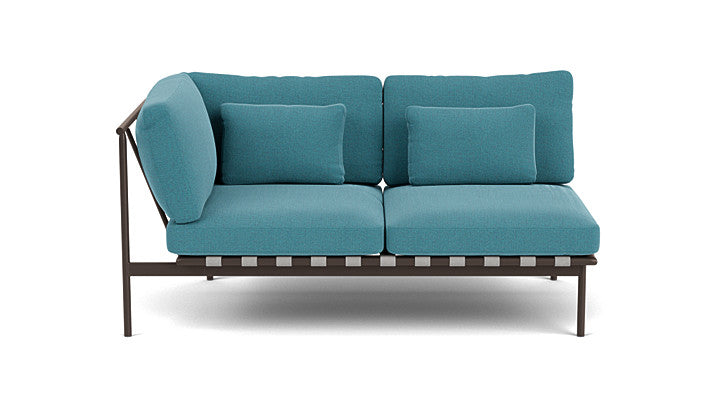 Barlow Tyrie Around Deep Seating Double Lounge Sofa with Aluminium Left Arm