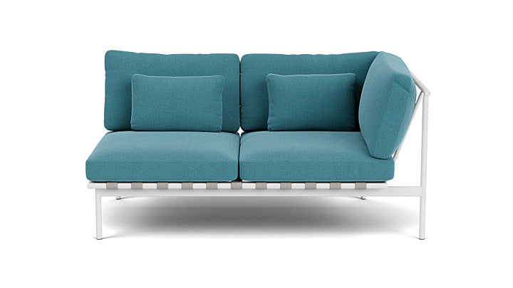 Barlow Tyrie Around Deep Seating Double Lounge Sofa with Aluminium Right Arm