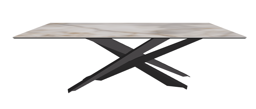 240x120x74.5h Rectangle Shaped_Alabastro_Black Embossed