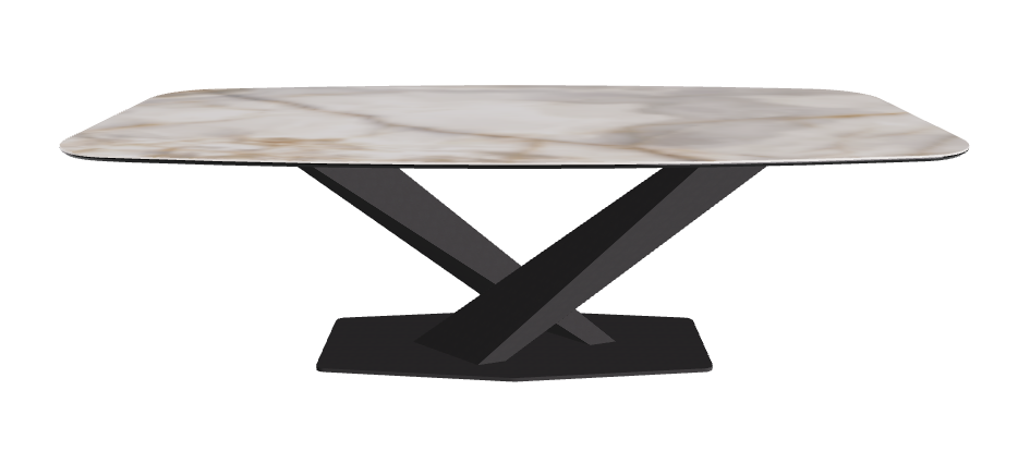 Cattelan Italia Stratos Keramik Barrel-Shaped Dining Table – 240x120x75h