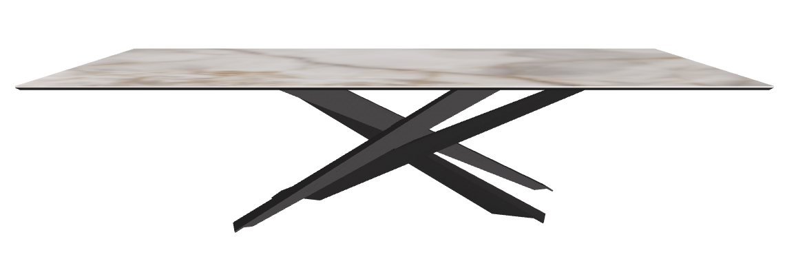 300x120x74.5h Rectangle Shaped_Alabastro_Black Embossed