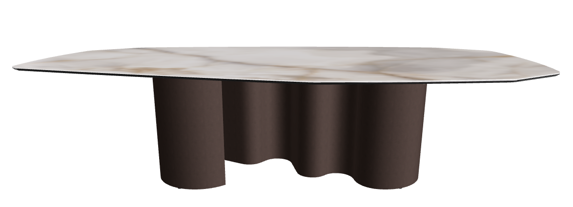 300x130x74h Polygon Shaped_Alabastro_Bronze Embossed