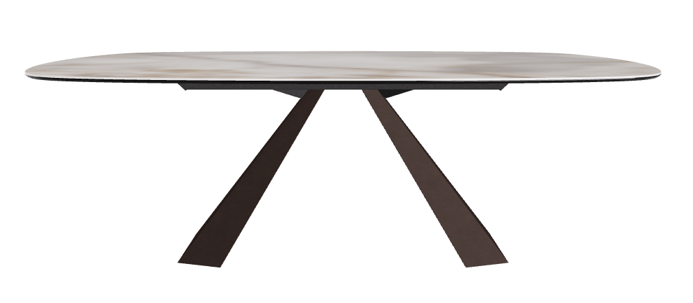 Cattelan Italia Eliot Keramik Biscuit Shaped Dining Table – 220x120x73h