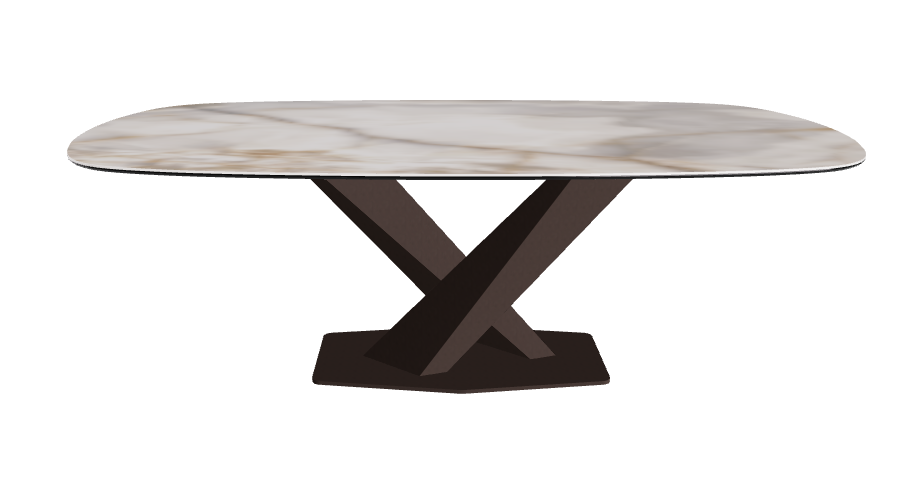 Cattelan Italia Stratos Keramik Biscuit Shaped Dining Table – 200x120x75h