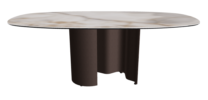 200x100x74h Bisuit Shaped_Alabastro_Bronze Embossed