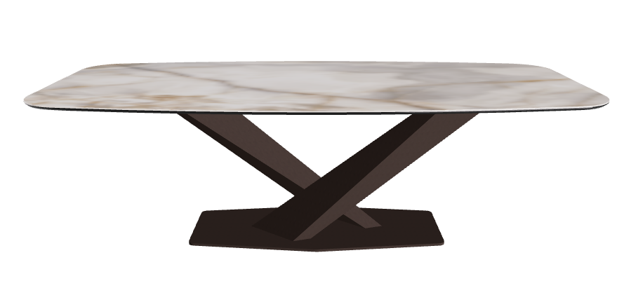 Cattelan Italia Stratos Keramik Barrel-Shaped Dining Table – 240x120x75h