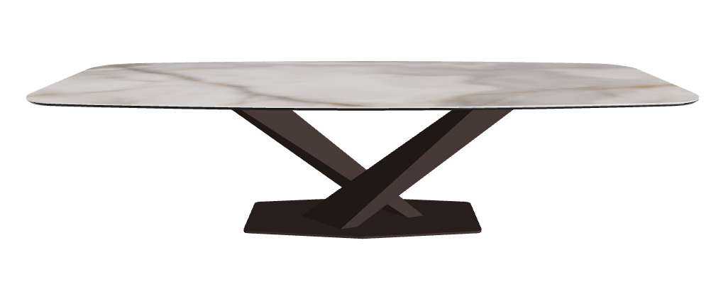 Cattelan Italia Stratos Keramik Barrel-Shaped Dining Table – 300x120x75h