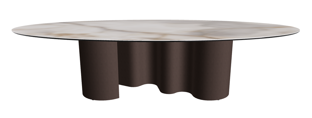 300x150x74h Oval Shaped_Alabastro_Bronze Embossed