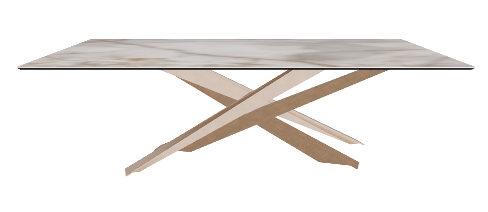 240x120x74.5h Rectangle Shaped_Alabastro_Brushed Bronze