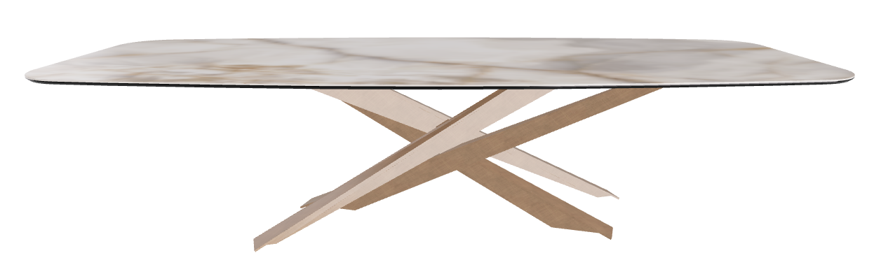 300x120x74.5h Barrel Shaped_Alabastro_Brushed Bronze