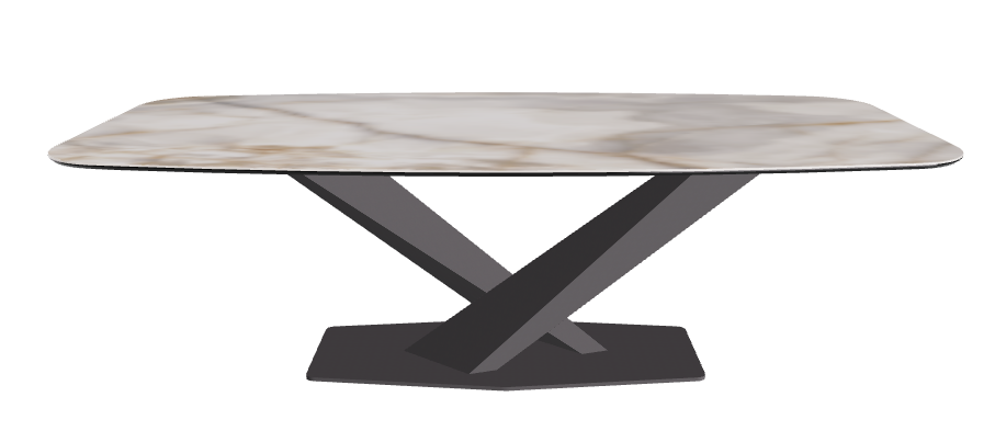 Cattelan Italia Stratos Keramik Barrel-Shaped Dining Table – 240x120x75h