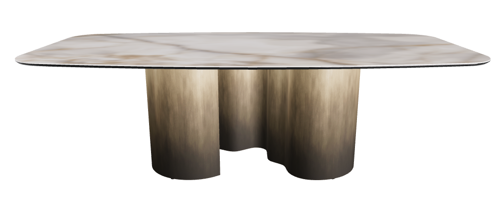 240x120x74h Barrel Shaped_Alabastro_Oxy Brass