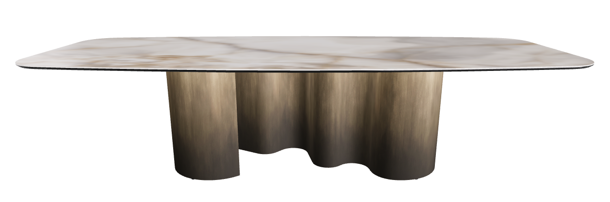 300x120x74h Barrel Shaped_Alabastro_Oxy Brass