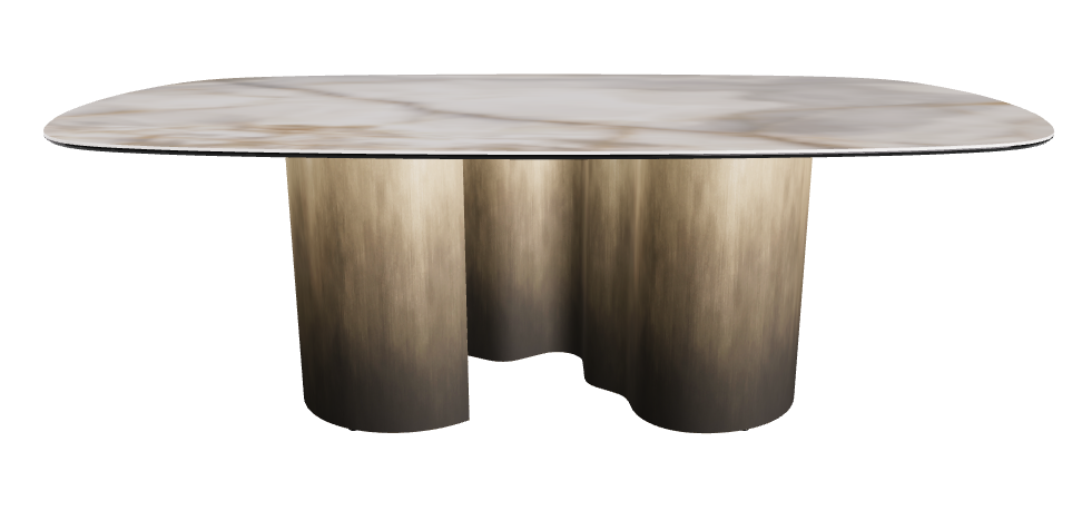 220x120x74h Biscuit Shaped_Alabastro_Oxy Brass