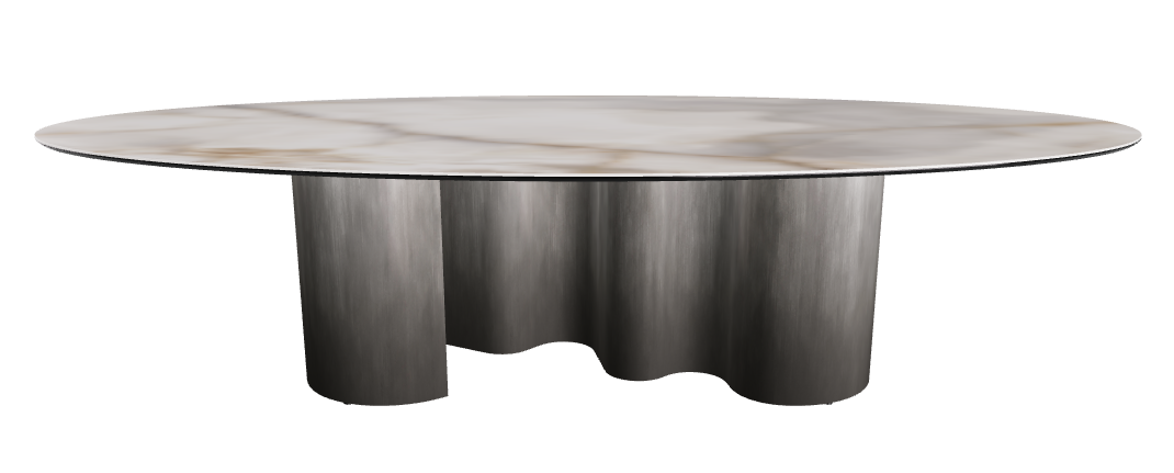 300x150x74h Oval Shaped_Alabastro_Oxy Grey