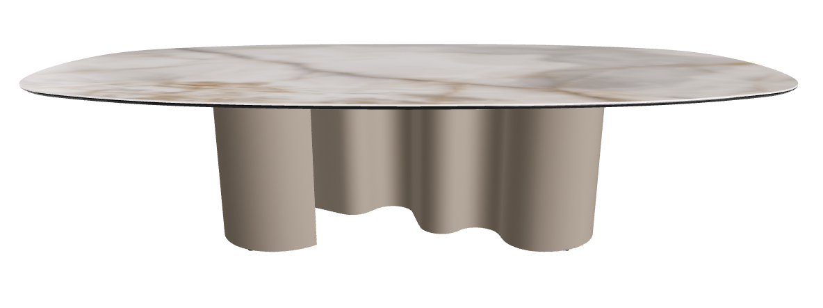 300x150x74h Biscuit Shaped_Alabastro_Titanium Embossed