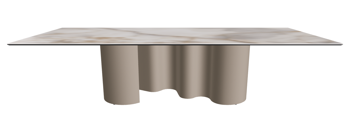 300x120x74h Rectangle Shaped_Alabastro_Titanium Embossed