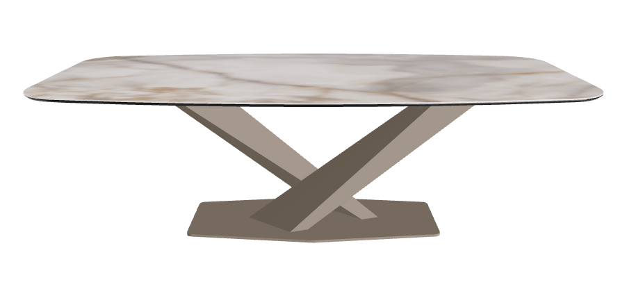 Cattelan Italia Stratos Keramik Barrel-Shaped Dining Table – 240x120x75h