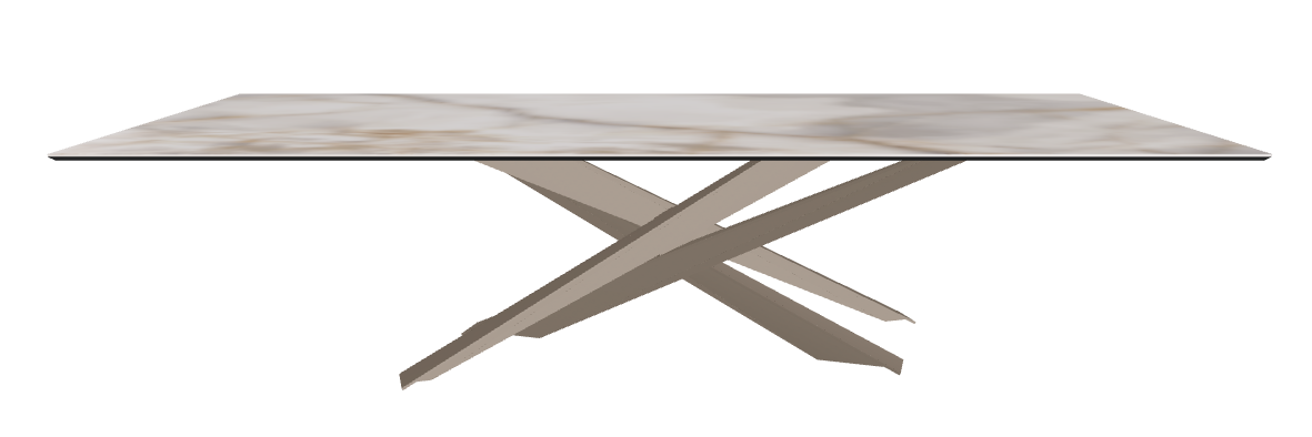 300x120x74.5h Rectangle Shaped_Alabastro_Titanium Embossed