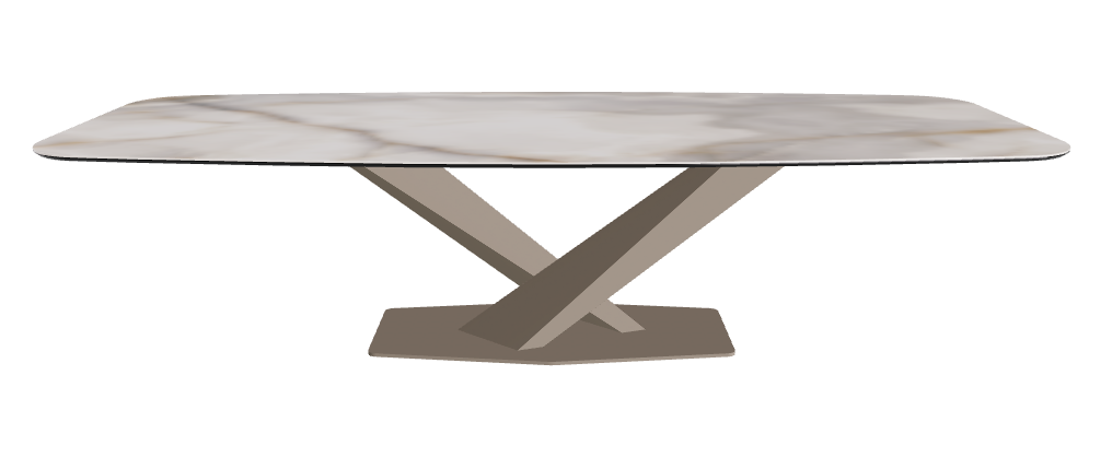 Cattelan Italia Stratos Keramik Barrel-Shaped Dining Table – 300x120x75h