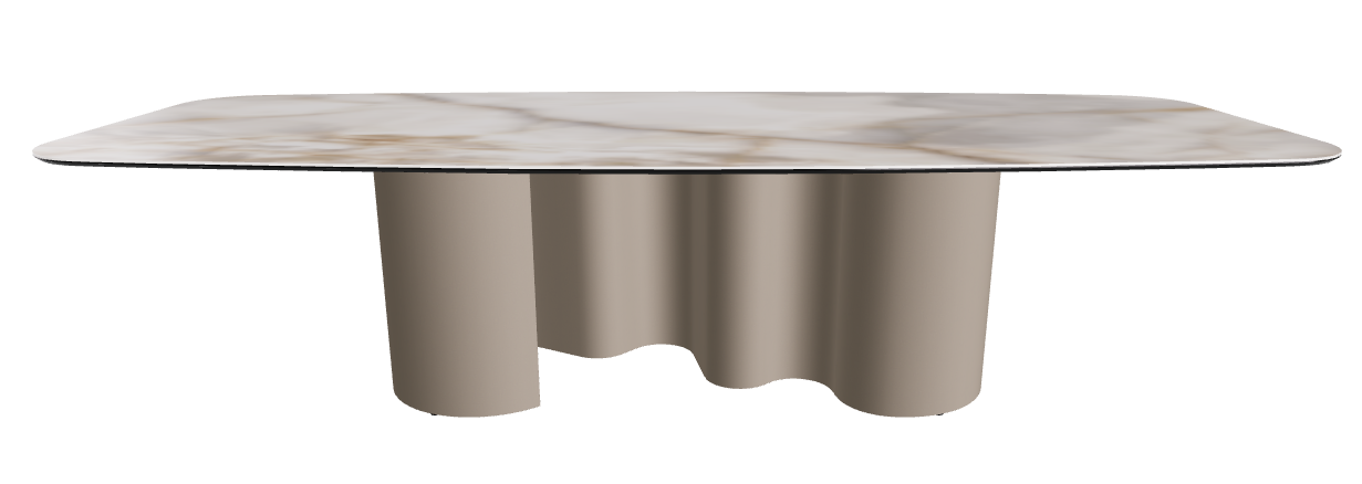 300x120x74h Barrel Shaped_Alabastro_Titanium Embossed