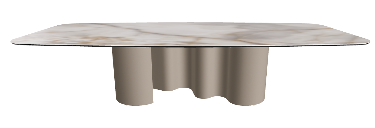 320x138x74h Barrel Shaped_Alabastro_Titanium Embossed