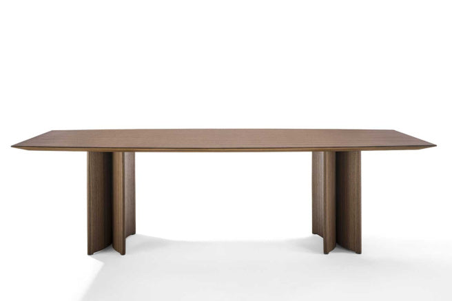 Porada Alan Wood Round & Barrel Shaped Dining Table