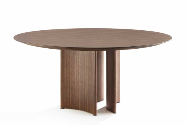 Porada Alan Wood Round & Barrel Shaped Dining Table