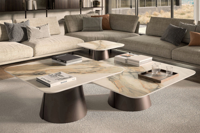 Cattelan Italia Albert Keramik Square Coffee Table 100 x 100