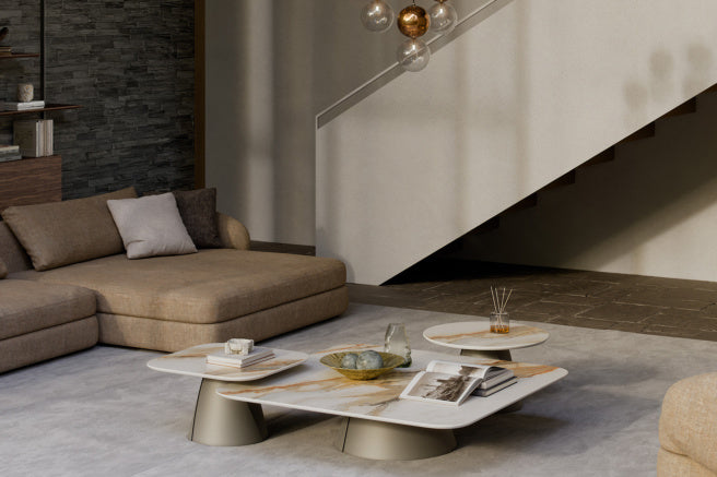 Cattelan Italia Albert Keramik Square Coffee Table 100 x 100