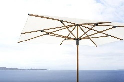 Jardinico Amalfi Parasol 250 X 250 Cm Inc. Moveable 44kg Elba Base