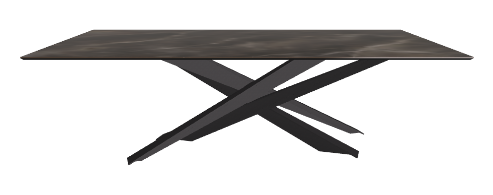 240x120x74.5h Rectangle Shaped_Andromeda_Black Embossed