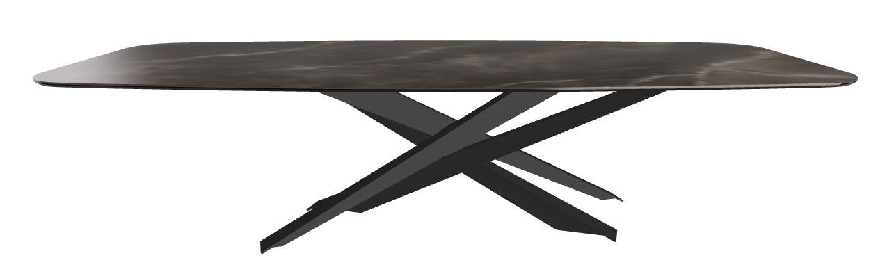 300x120x74.5h Barrel Shaped_Andromeda_Black Embossed