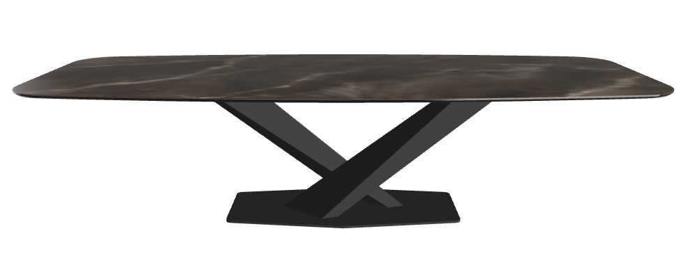 Cattelan Italia Stratos Keramik Barrel-Shaped Dining Table – 300x120x75h