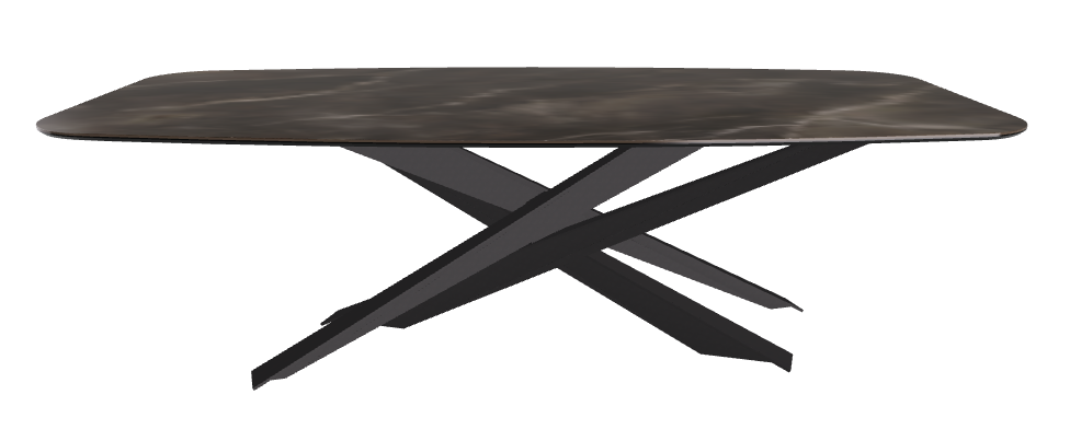 240x120x74.5h Barrel Shaped_Andromeda_Black Embossed