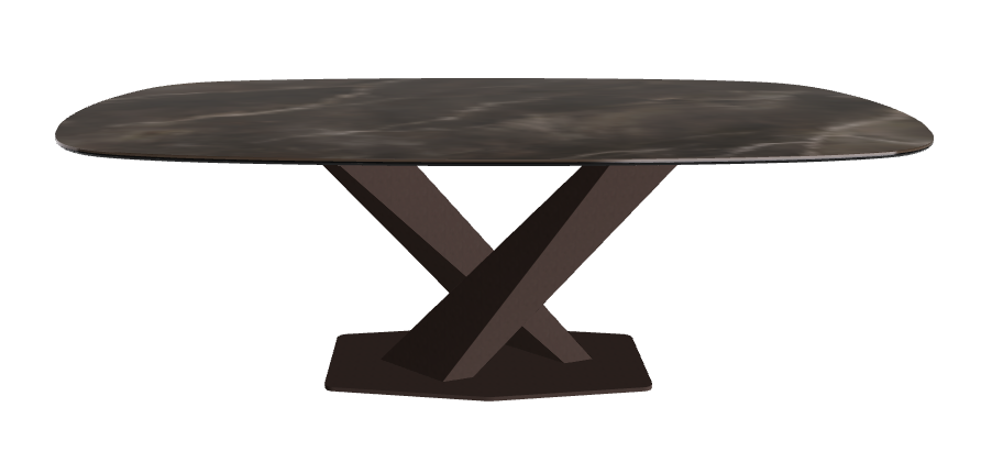 Cattelan Italia Stratos Keramik Biscuit Shaped Dining Table – 200x120x75h
