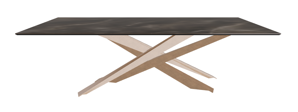 240x120x74.5h Rectangle Shaped_Andromeda_Brushed Bronze