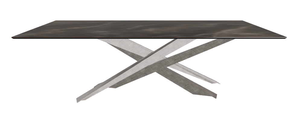 240x120x74.5h Rectangle Shaped_Andromeda_Brushed Grey