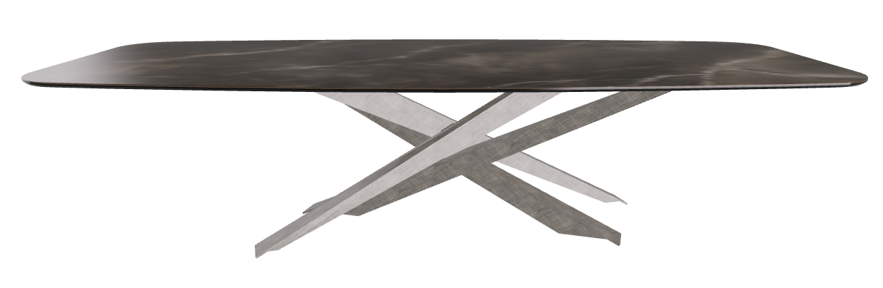 300x120x74.5h Barrel Shaped_Andromeda_Brushed Grey