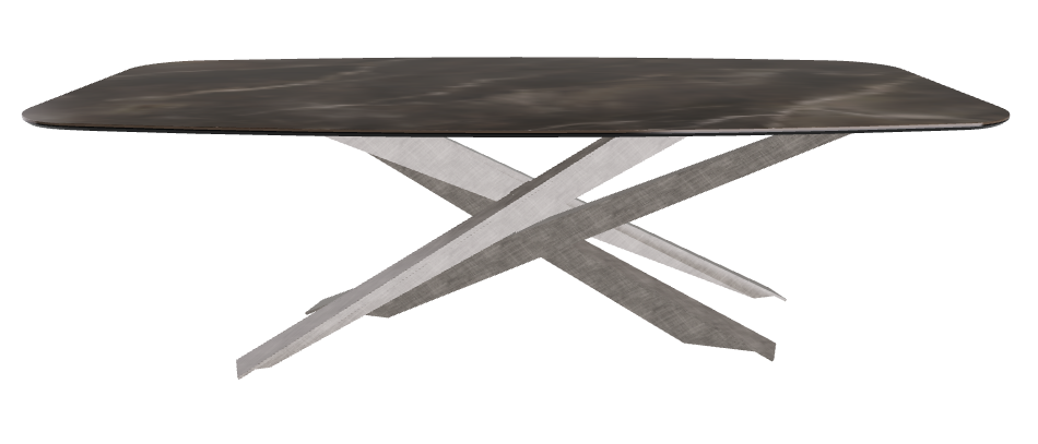 240x120x74.5h Barrel Shaped_Andromeda_Brushed Grey