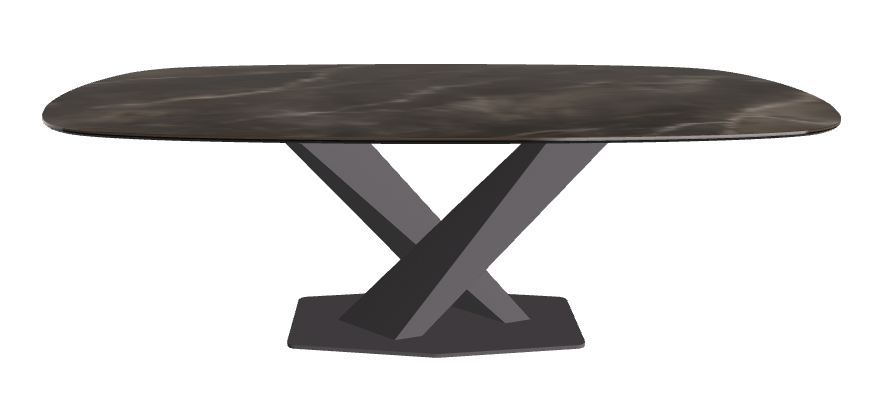 Cattelan Italia Stratos Keramik Biscuit Shaped Dining Table – 200x120x75h
