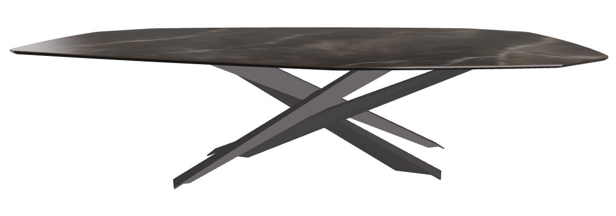 300x130x74.5h Polygon Shaped_Andromeda_Graphite Embossed