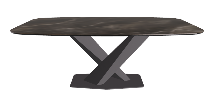 Cattelan Italia Stratos Keramik Barrel Shaped Dining Table – 200x120x75h