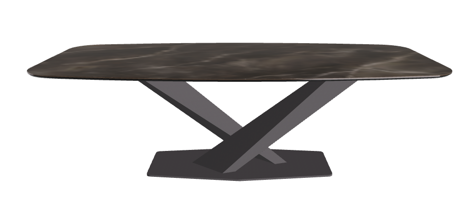 Cattelan Italia Stratos Keramik Barrel-Shaped Dining Table – 240x120x75h