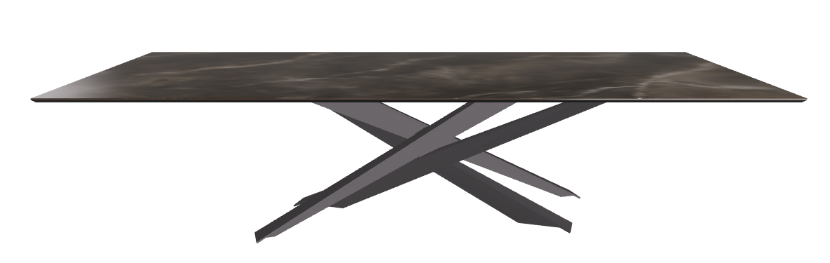 300x120x74.5h Rectangle Shaped_Andromeda_Graphite Embossed