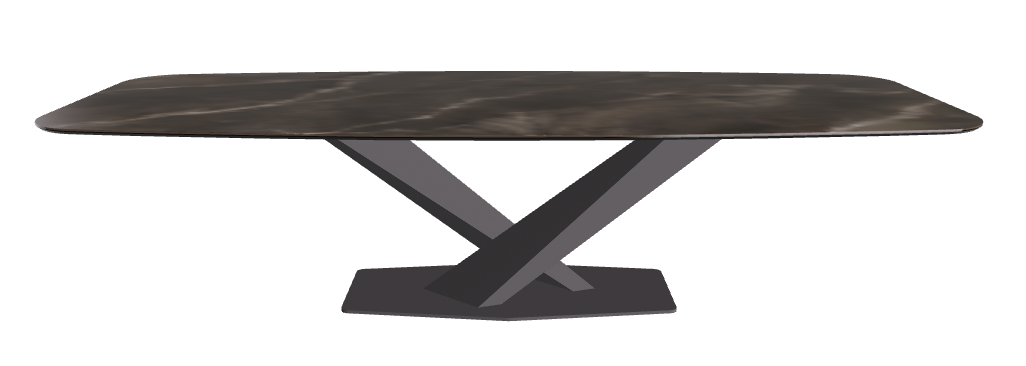 Cattelan Italia Stratos Keramik Barrel-Shaped Dining Table – 300x120x75h